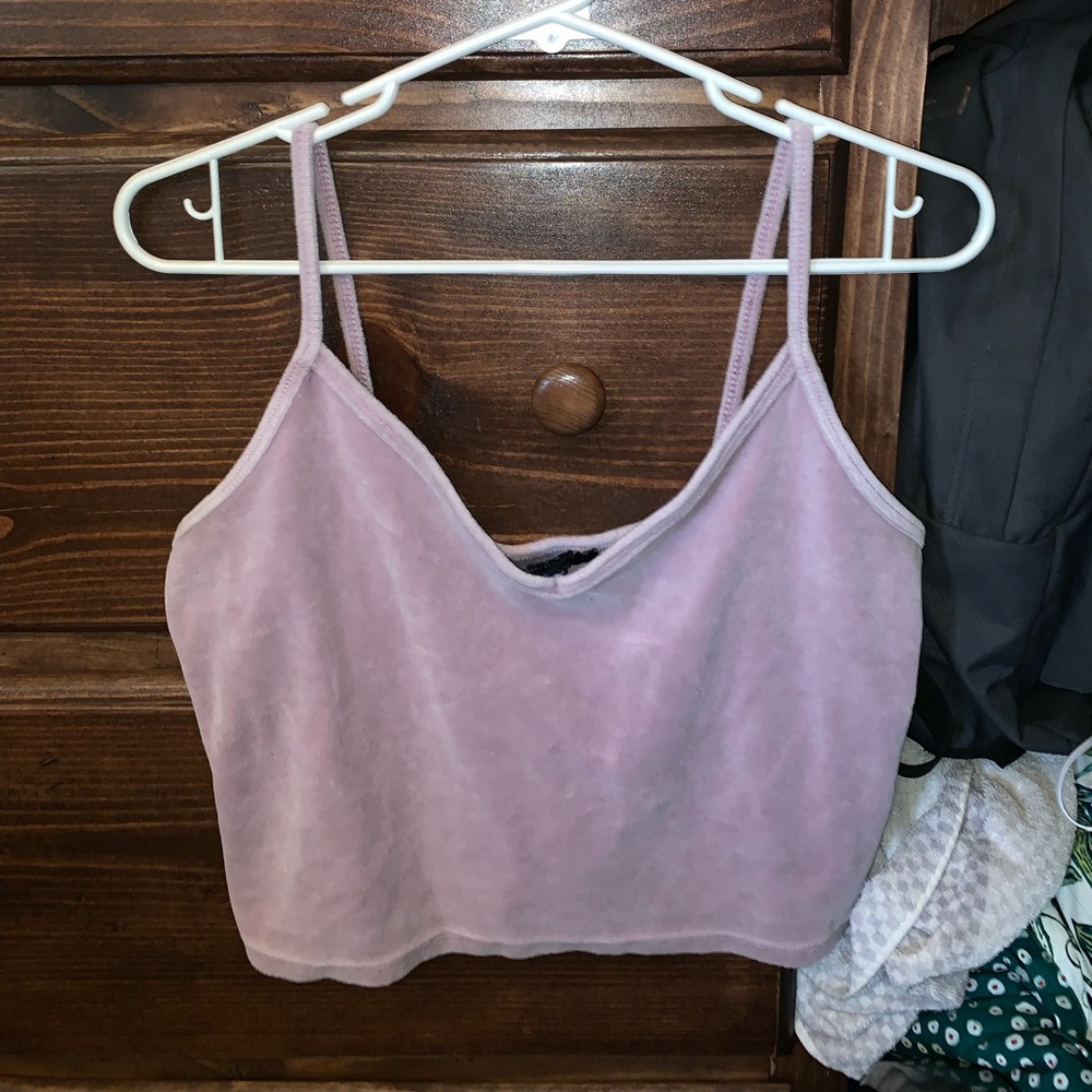 Purple crop top